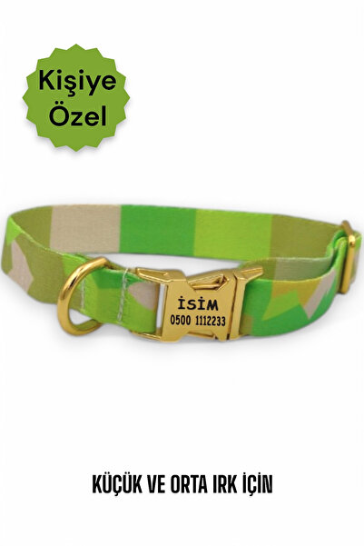 CARAMELOS İsimli Köpek Tasması, Köpek Künyesi, Isimlik, Küçük Irk Ve Orta Irk, Kişiye Özel Metal Kilit, 2 Cm