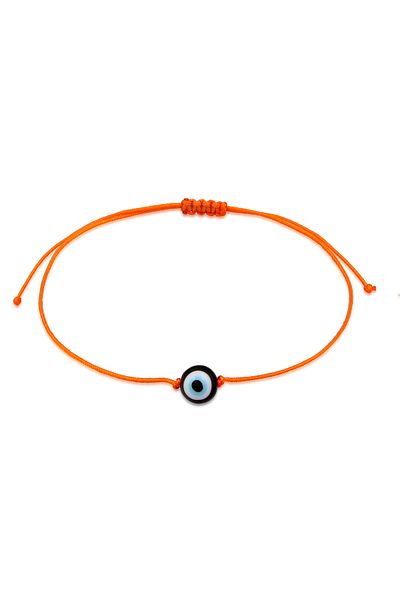 KUZZOI Armband für Herren mit Symbol des bösen Blicks, Glasperle aus Nylon