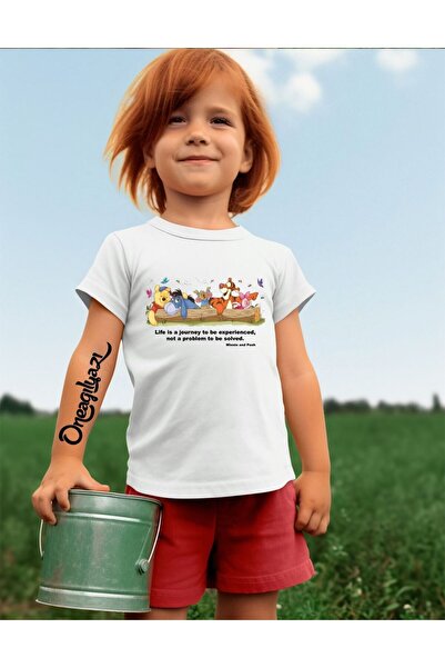 oneagılyazı Tricou supradimensionat pentru fetiță cu imprimeu Winnie Pooh