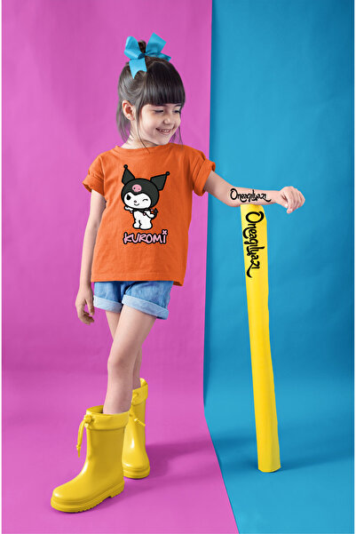 oneagılyazı Дівчача футболка оверсайз з принтом Kuromi