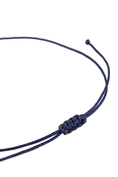 KUZZOI Náramek Pánský skleněný korálek se symbolem zlého oka z nylonu