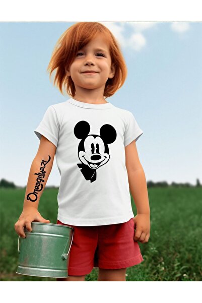 oneagılyazı Tricou supradimensionat pentru fete cu imprimeu Mick Mause