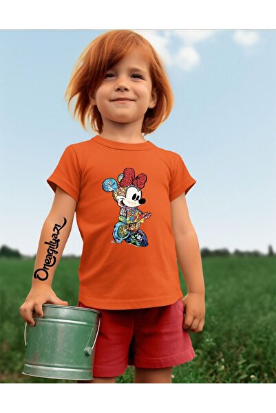 oneagılyazı Μπλουζάκι για κορίτσια με στάμπα Mick Mause, oversized