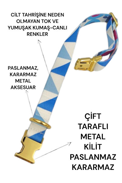 CARAMELOS İsimli Köpek Tasması, Köpek Künyesi, Isimlik, Küçük Irk Ve Orta Irk, Kişiye Özel Metal Kilit, 2 Cm