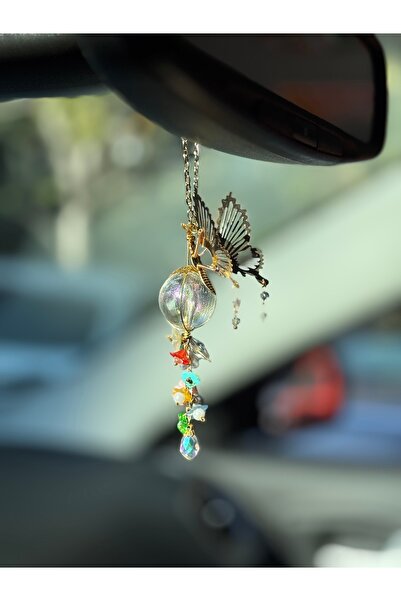 Araç Balkon Aksesuar Büyük Boncuklu Hediyelik Kristal Araba Aksesuarı Ayna Süsü Ve Tekne Yat Aksesuarı
