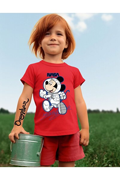 oneagılyazı Tricou oversize pentru fete cu imprimeu NASA