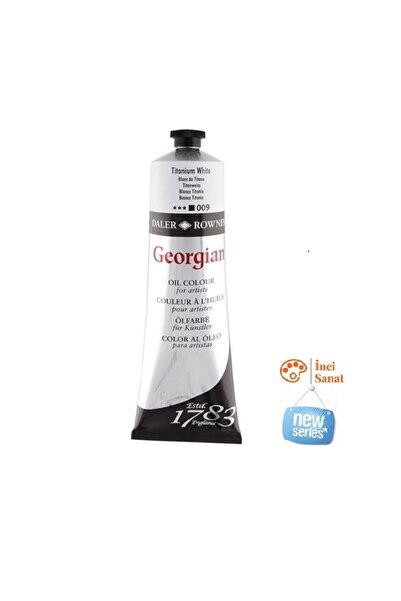 İNCİ TUVAL Daler Rowney Büyük Boy 009 Titanium White 225ml Georgian Yağlı Boya