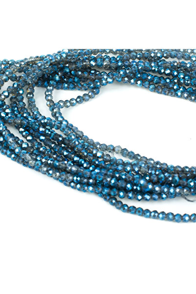 yfhobi 1 Dizi (130-135 Adet) - 3 mm Yassı Kristal Cam Boncuk Dizisi Kaplama Ş...