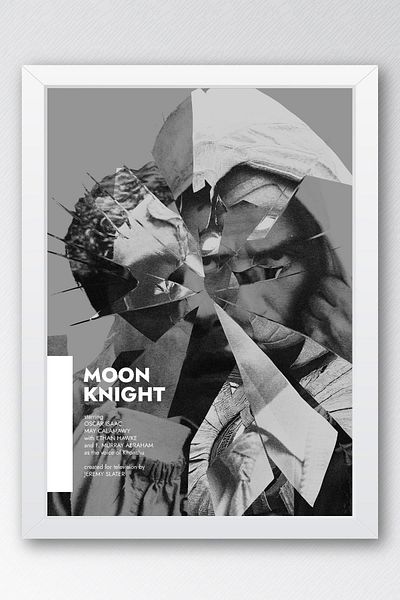 Saturn Pictură înrămată Moon Knight - Moon Knight Marvel Series Poster Painting