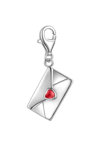 Rafaela Donata Silbercharm Charm Sterling Silber Emaille rot