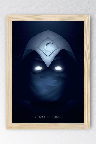Saturn Πίνακας με κορνίζα Moon Knight - Πίνακας αφίσας της τηλεοπτικής σειράς Moon Knight Marvel