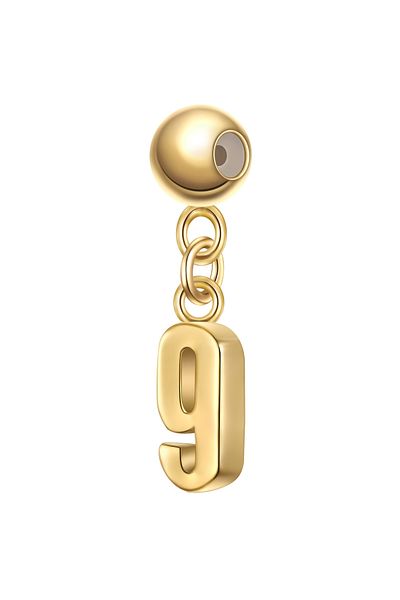 Glanzstücke München Silbercharm Charm Sterling Silber gelbgold