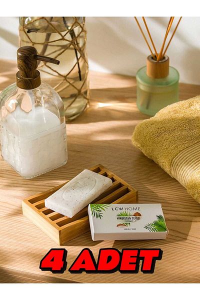 LC Waikiki LCW HOME صابون صلب برائحة جوز الهند 50 جرام 4 قطع