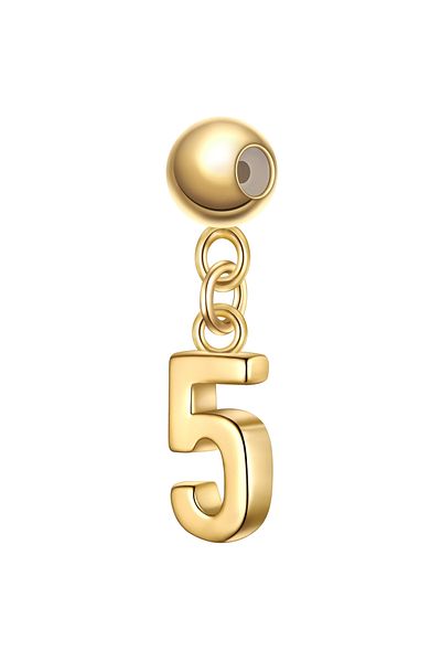 Glanzstücke München Silbercharm Charm Sterling Silber gelbgold