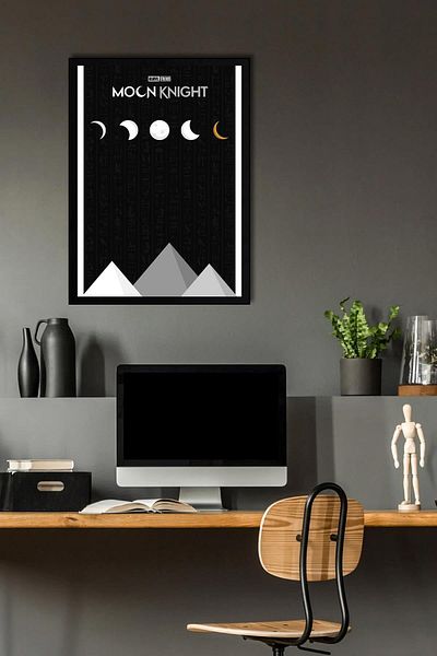 Saturn Pictură înrămată Moon Knight - Moon Knight Marvel Series Poster Painting