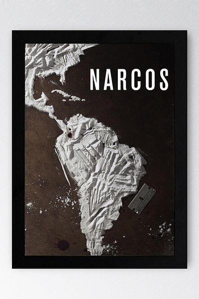 Saturn Tablou înrămat Narcos - Tablou poster serie Narcos