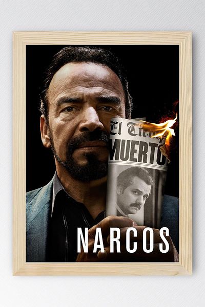 Saturn Tablou înrămat Narcos - Tablou poster serie Narcos