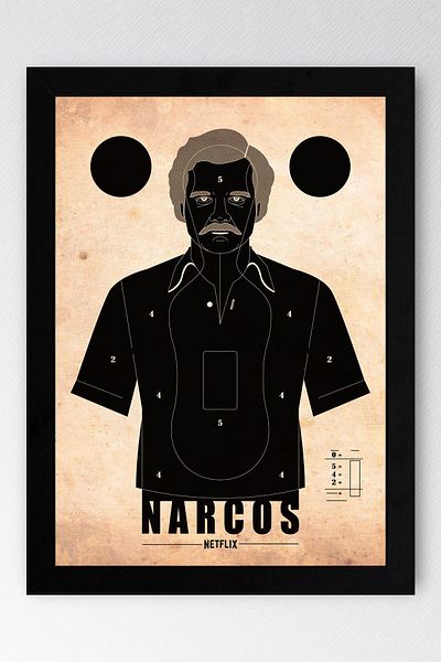 Saturn Narcos Framed Picture - Narcos Series Poster Art Print