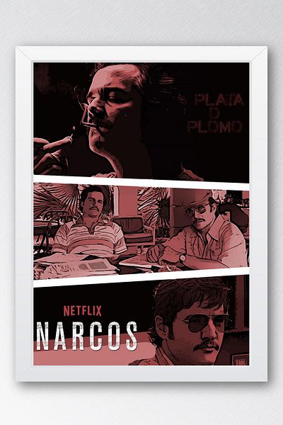 Saturn Tablou înrămat Narcos - Tablou poster serie Narcos