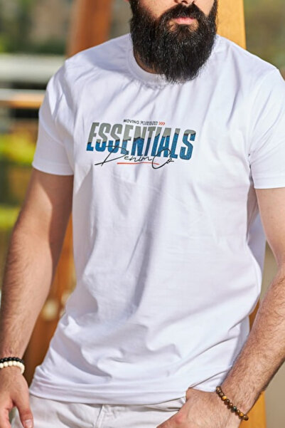 FECCY Tricou oversize din bumbac cu imprimeu ESSENTIALS