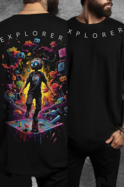 Wish BF Εξερευνητής με τύπωμα oversized Μπλουζάκι