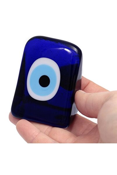 ella'nın çarşısı Nazar Boncuklu Cam Kapı Önü yada Masa Üstü Süs. 6 cm Boy - 3...