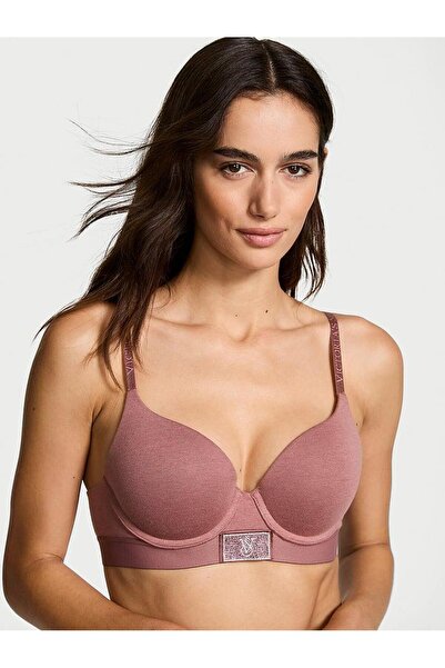Victoria's Secret Push-Up Perfect Shape Bra with Shimmering Logo Detail