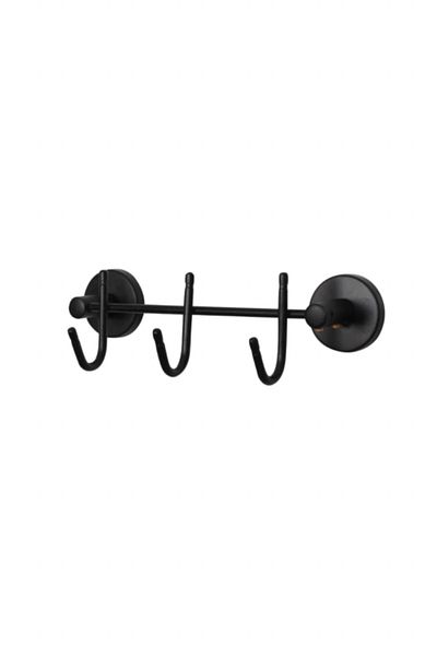 MultiStore Black 3 Row Hanger WC Hanger Bathroom Kitchen Organizer Hanger