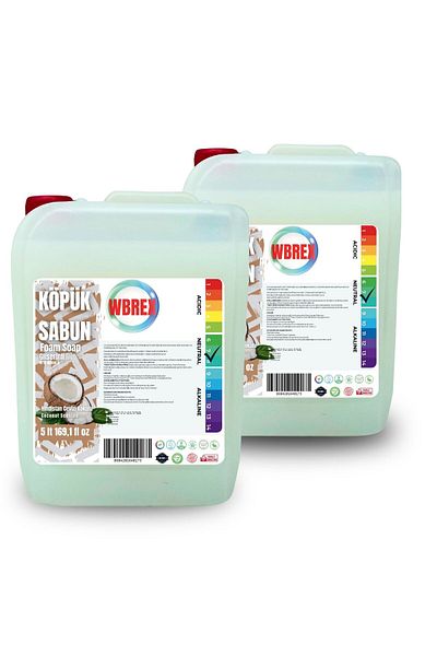 WBREX Premium Glycerin Foam Soap 5 Lt * 2 Pieces Economical Size Cocovanil