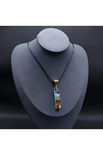 Mumicemum 7 Taşlı Çakra Kolye – Ruhsal Enerji Dengeleyici,  Doğal Taşlardan K...