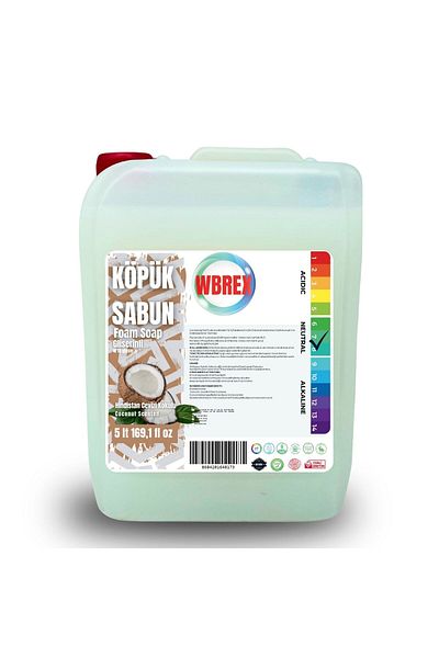 WBREX Premium Glycerin Foam Soap 5 Lt * 2 Pieces Economical Size Cocovanil