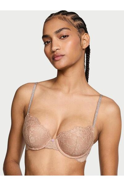 Victoria's Secret Twinkle Lace Classic Push-Up Demi Bra