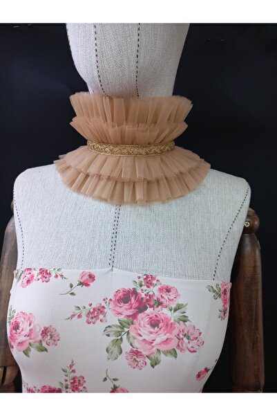 es moda shop Serdem Gold - Λεπτομερές λαιμόκοψη σε χρώμα δέρματος με λεπτομέρ...