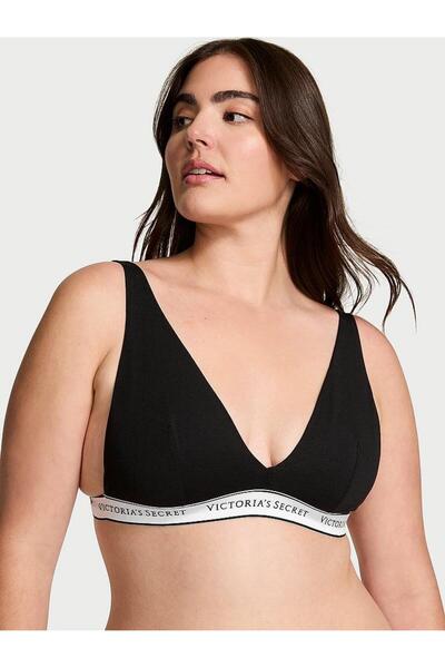 Victoria's Secret Cotton Low-Cut Bra Without Underwire