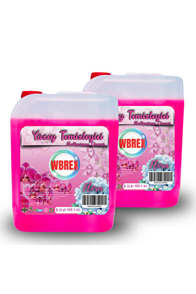 WBREX Kıvamlı Yüzey Temizleyici Flora Karışık Çiçek 5 Lt * 2 Adet