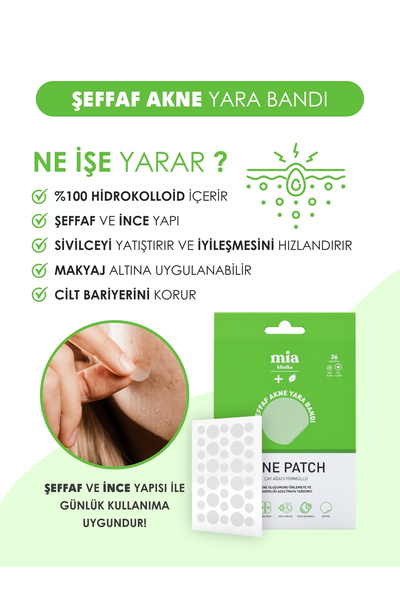 mia klinika Şeffaf Akne, Sivilce Bandı 36 Adet