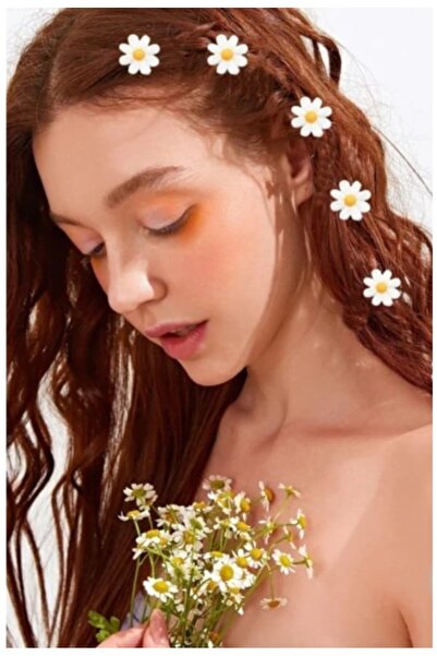 ella'nın çarşısı Cleme de prindere cu flori de margaretă albă 10 bucăți