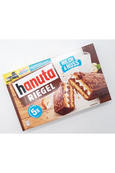 Ferrero Hanuta Riegel Bars 5 pieces 173g Crunchy Candy Wafers