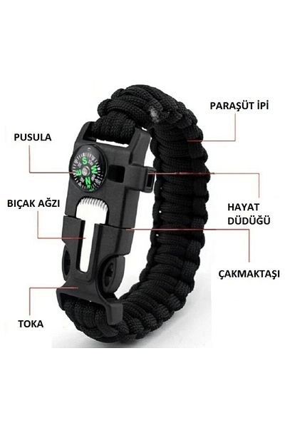 CMT Survival Camping Bracelet Whistle Multi-Purpose (Lysine)