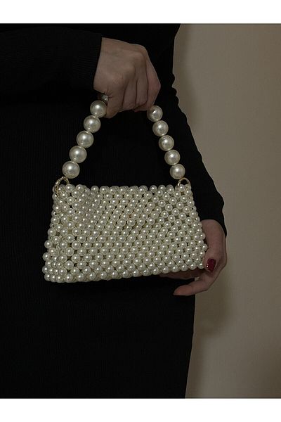 AGH Değerli Hediyeler Τσάντα Pearl Τσάντα Pearl Τσάντα Pearl Bead Τσάντα Πολυτελής τσάντα