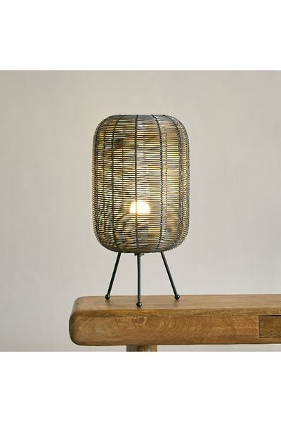 Home Box Aron Aluminium Wire Tripod Table Lamp - 22x43 cm