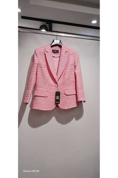 İzzet Candan Pembe Kısa Ceket