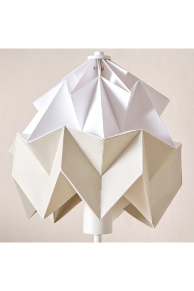 Home Box Tasha Paper Table Lamp with Metal Base and Shade - 25x42 cm