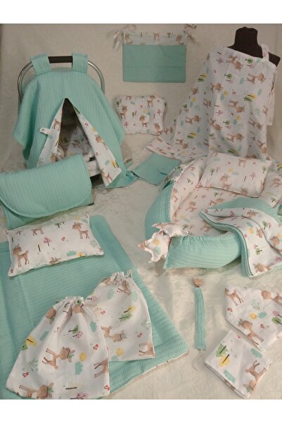 Wenaris مجموعة Babynest مع غزال مكونة من 20 قطعة (محتوى المجموعة موجود في الوصف)