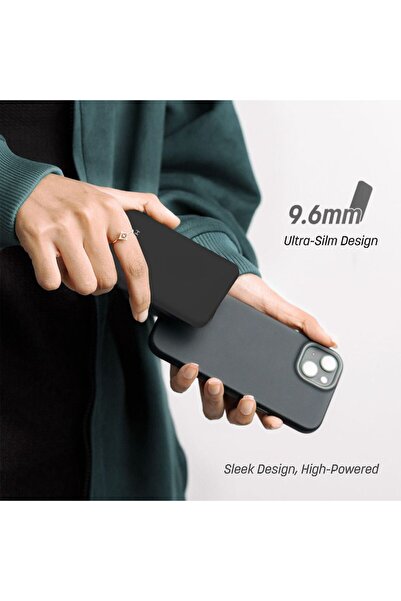 HYPHEN باور بانك مووا S5 سوبر سليم ماج سيف 5000 مللي أمبير - أسود