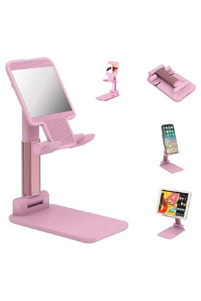 Primo Plus Cell phone stand for desk with mirror tablet holder for most of phone and tablet sizes