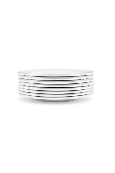 mastergold 6 Pcs Premium White Melamine Round Flat Dinner Plates ( 15 cm ) for Serving Desserts and Meats
