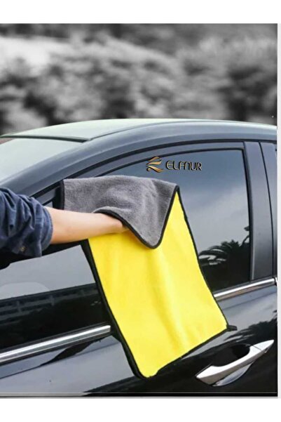 elfnur Mikrofiber Araç Iç Dış Yıkama Temizleme Toz Bırakmaz Kurulama Cam Bezi...