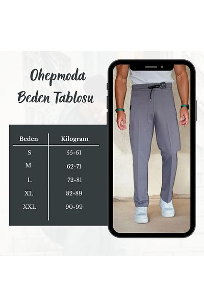 OHEPMODA Ανδρικό φούτερ με άνετη εφαρμογή Flat Leg