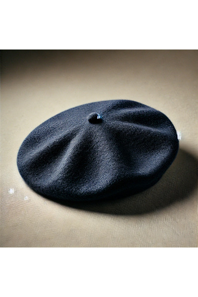 AYGÜN Синя французька художня повстяна шапка